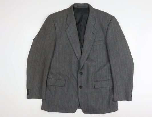 Mens UK Size 40 Wellington Regular Grey Suit Jacket