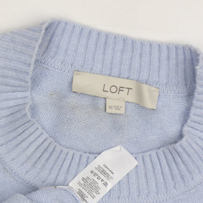 Loft Women's Blue Animal Print Jumper, XS, Long Sleeve