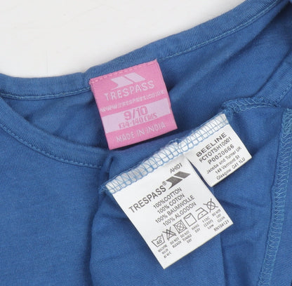 Trespass Girls Blue Graphic T-Shirt - Size 9-10 Years