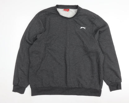 Mens UK Size XL Slazenger Grey Pullover Sweatshirt