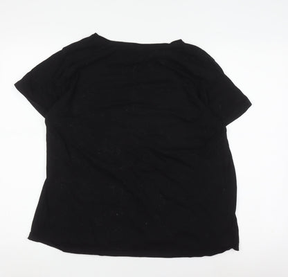 B&C Collection Women's Black Graphic T-Shirt - 3XL