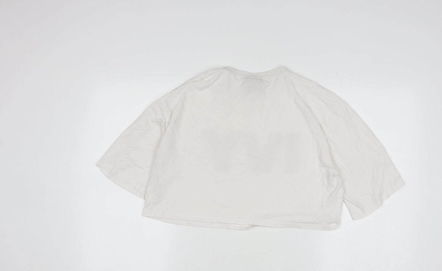 Womens UK Size S IVY PARK White Cropped T-Shirt