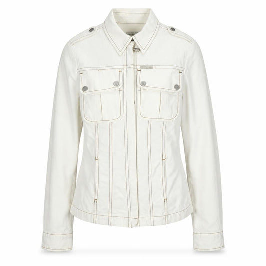 Calvin Klein Women’s Ivory Cotton Blend Jacket XS