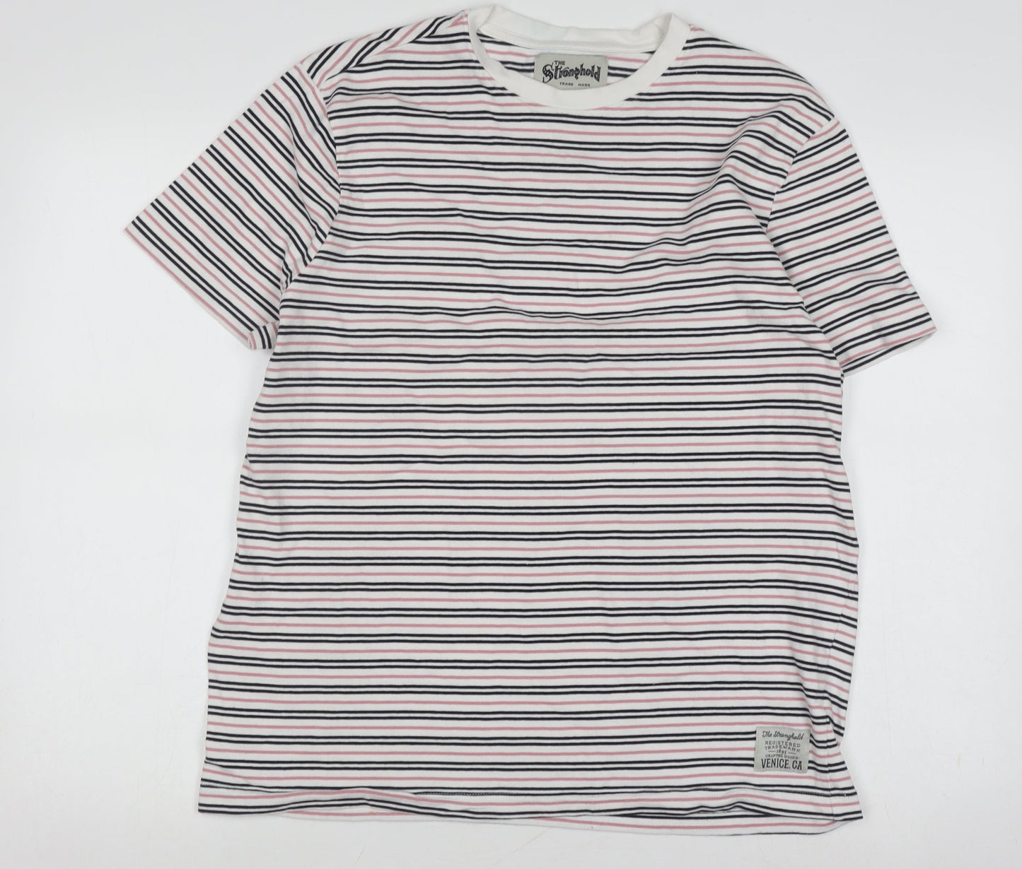 The Stronghold Men's XL Striped Multicoloured T-Shirt