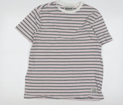 The Stronghold Men's XL Striped Multicoloured T-Shirt