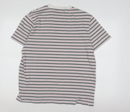 The Stronghold Men's XL Striped Multicoloured T-Shirt