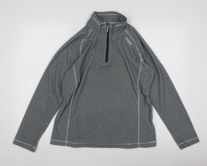 Womens UK Size 14 Regatta Grey Henley Sweatshirt