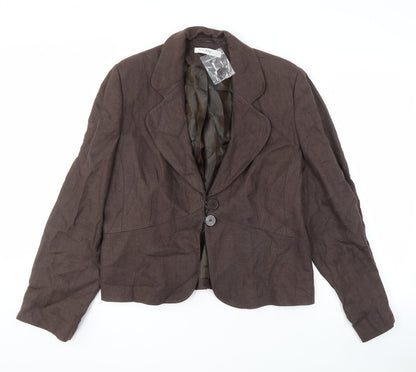 Womens UK Size 18 Planet Regular Brown Blazer