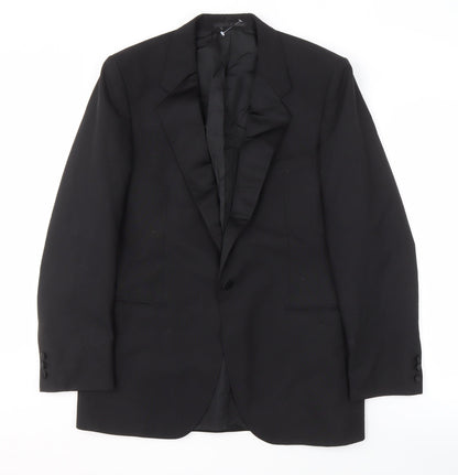 Mens UK Size 40 St Michael Regular Black Suit Tuxedo