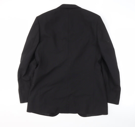 Mens UK Size 40 St Michael Regular Black Suit Tuxedo