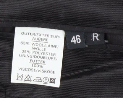 Mens UK Size 46 House of Fraser  Black Suit Tuxedo
