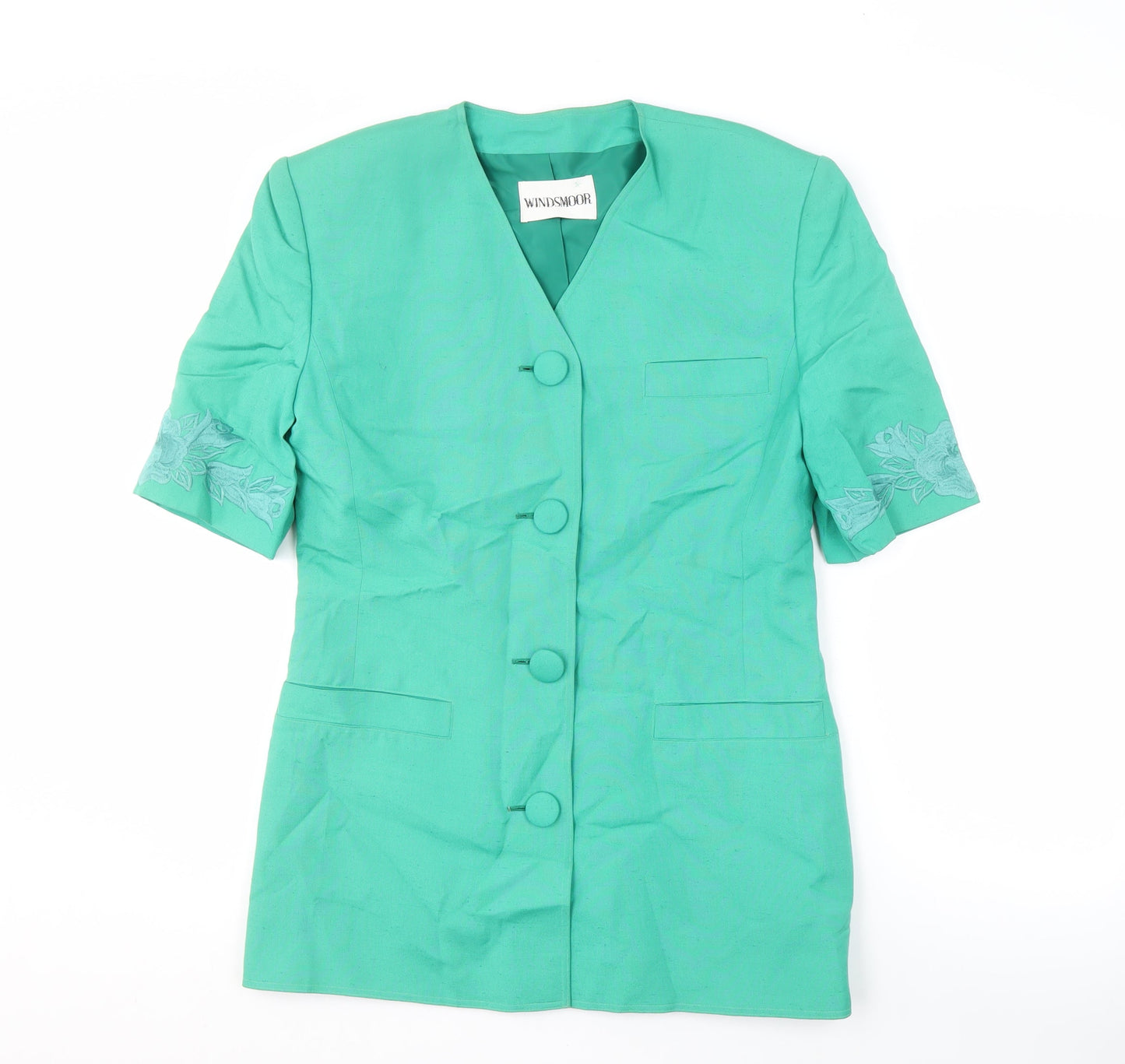 Windsmoor Women's Green Floral Suit Jacket Size 10