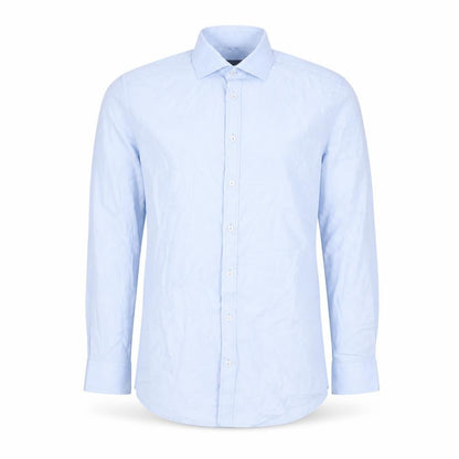Mortimer & Armstrong Men's 17 Blue Slim Fit Long Sleeve Shirt