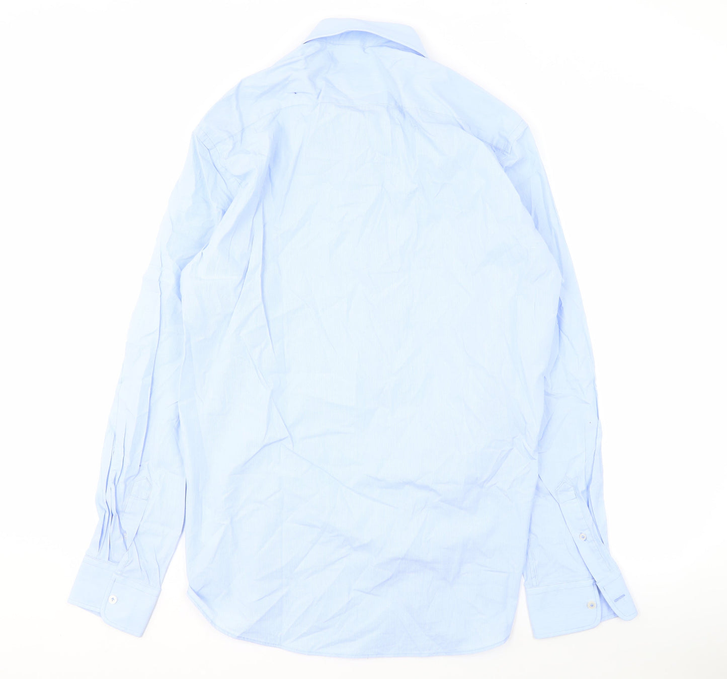 Mortimer & Armstrong Men's 17 Blue Slim Fit Long Sleeve Shirt