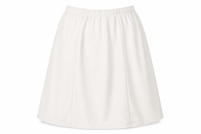 Front view of Being Casual Beige A-Line Skirt, Polyester, size 28/30