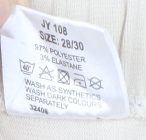 Being Casual Beige A-Line Skirt, Polyester, Size 28/30
