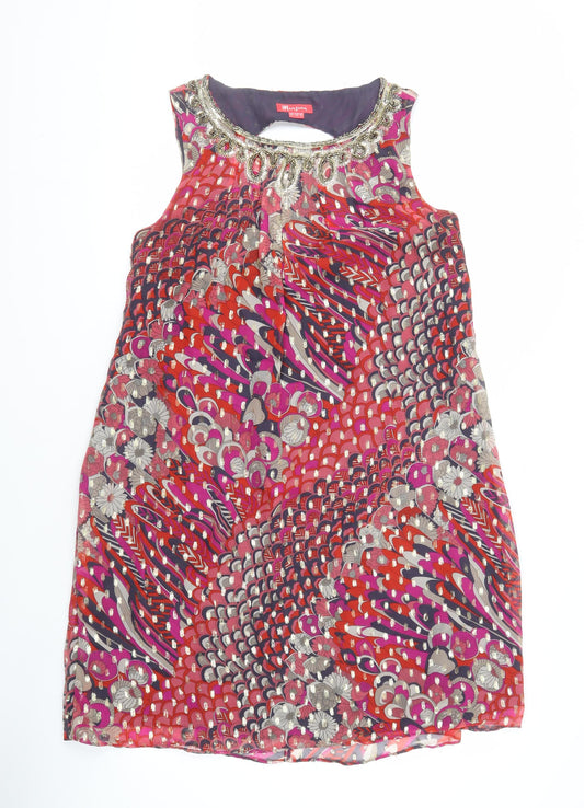 Monsoon Women's Multicolour Shift Dress Size 14