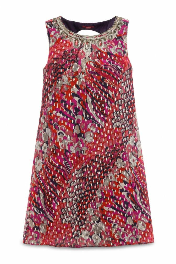 Monsoon Women's Multicolour Shift Dress Size 14