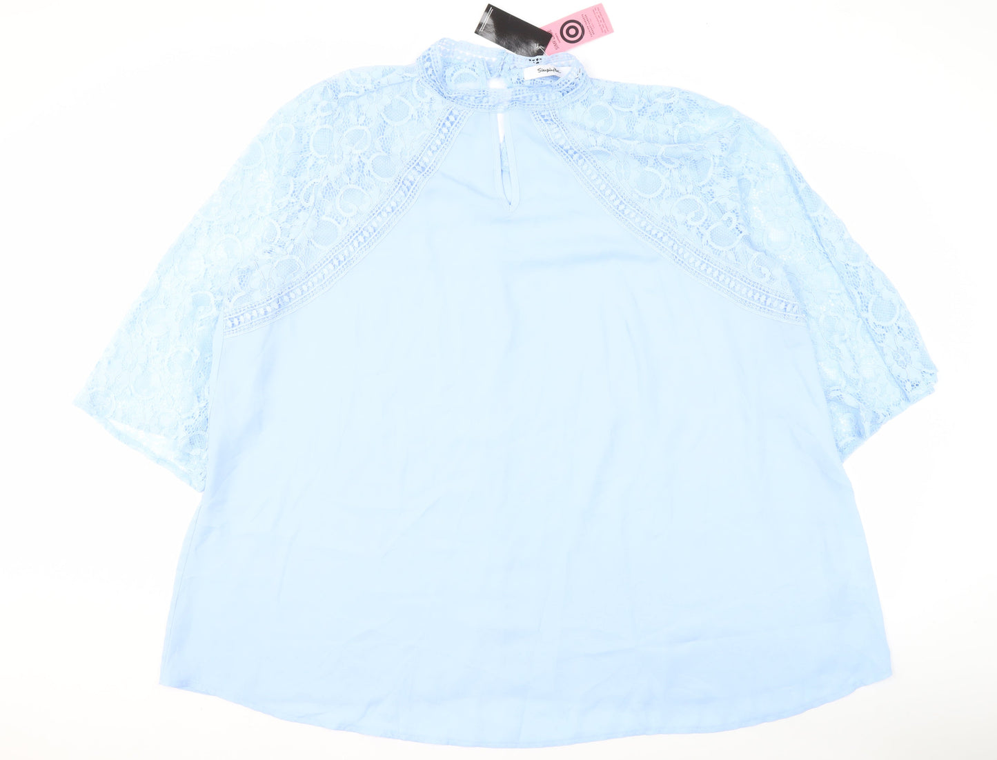 Womens UK Size 26 Simply Be Blue Basic Blouse