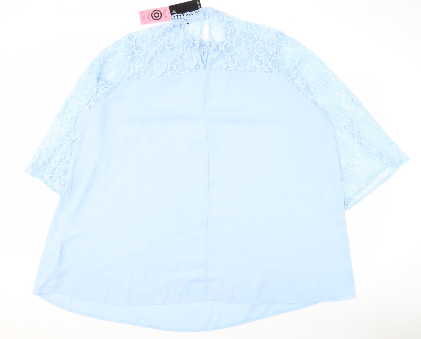 Womens UK Size 26 Simply Be Blue Basic Blouse