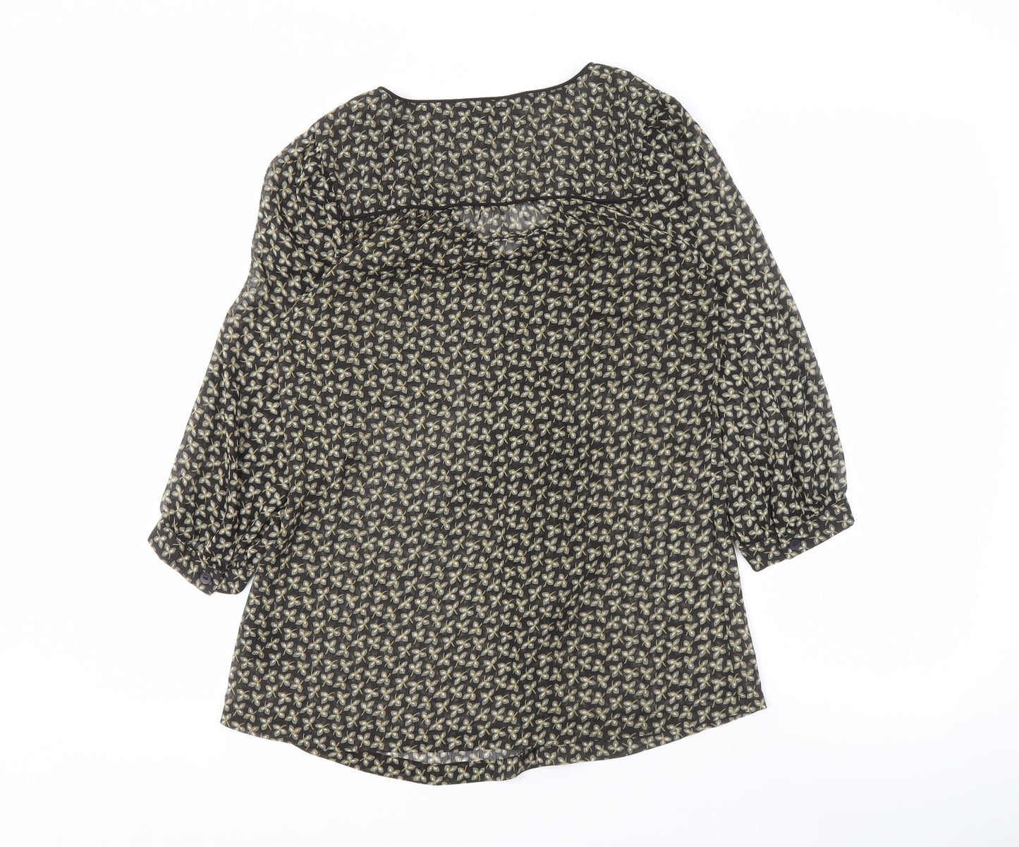 Womens UK Size S H&M Black Basic Blouse
