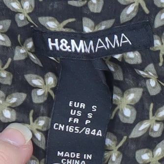 Womens UK Size S H&M Black Basic Blouse
