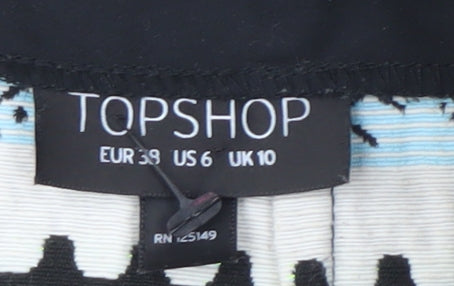 Womens UK Size 10 Topshop Straight & Pencil  Skirt
