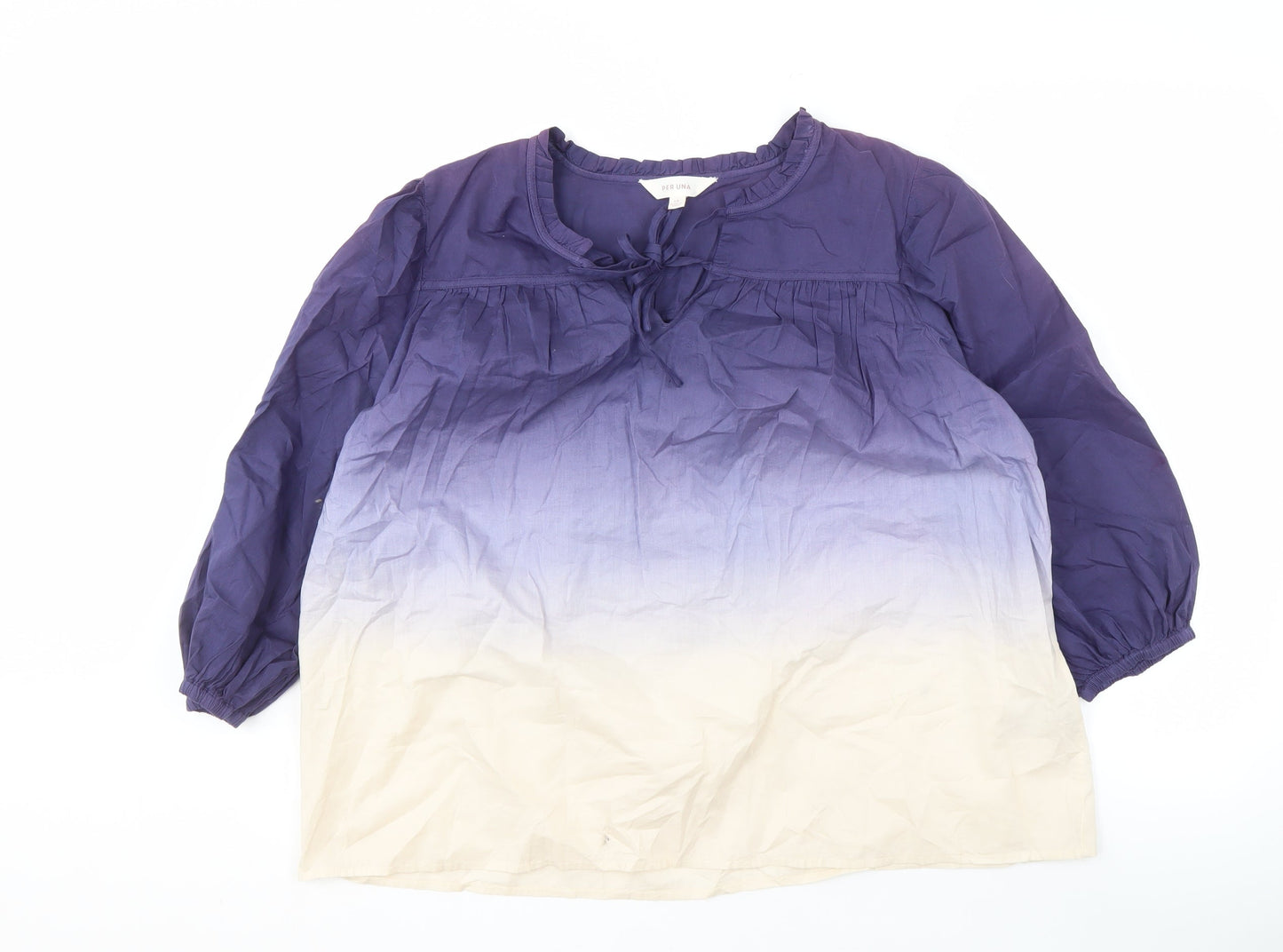 Womens UK Size 14 Per Una Purple Tunic Blouse