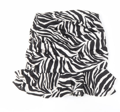New Look Women’s Zebra Print Mini Skirt, Size 6, Casual Style