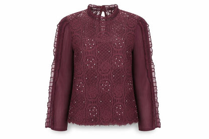 Womens UK Size 12 River Island Purple Basic Blouse