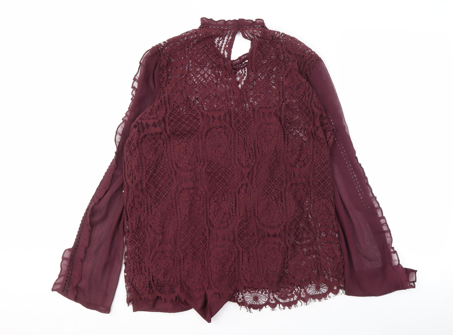 Womens UK Size 12 River Island Purple Basic Blouse