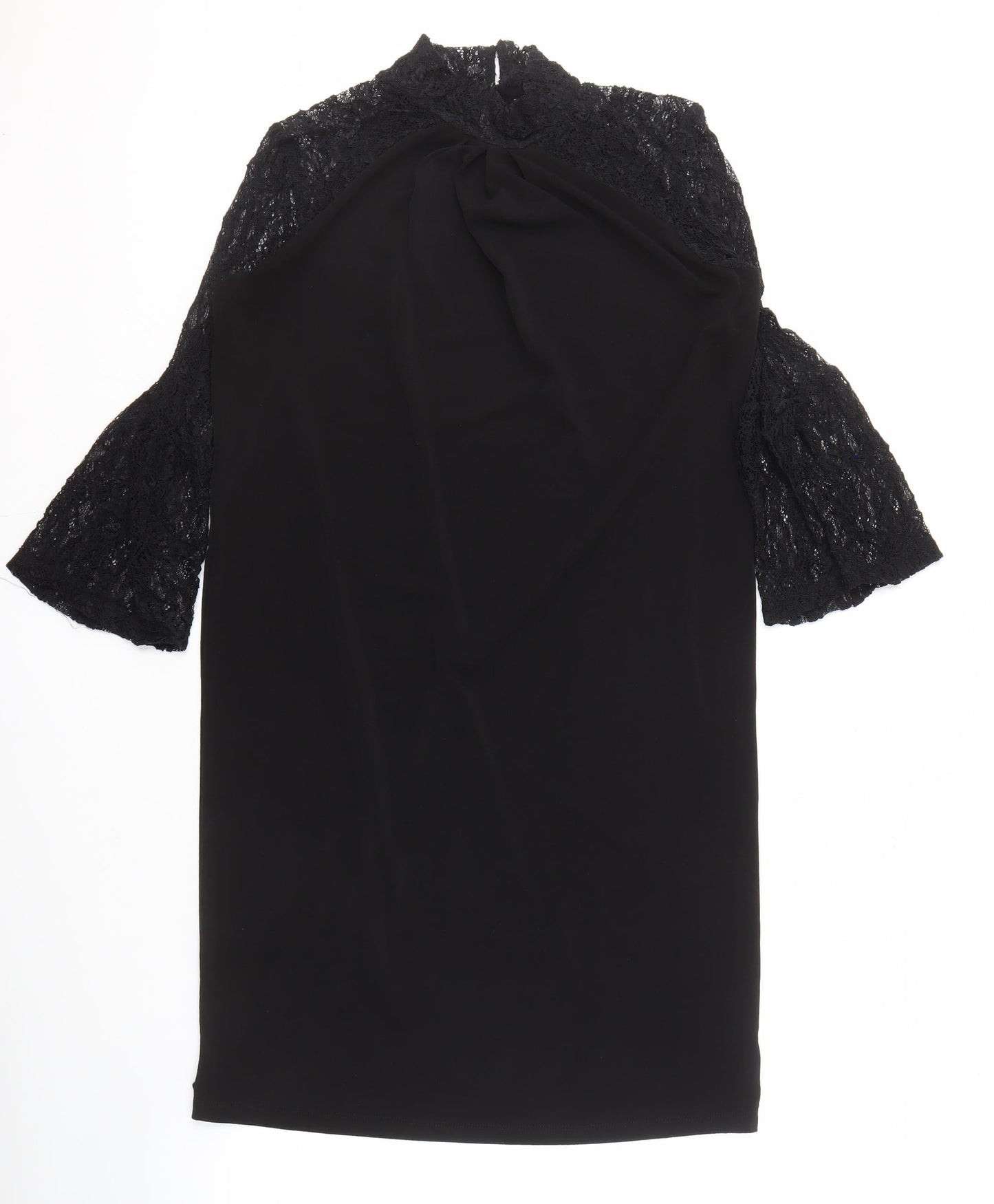 Next Women's Black Lace Shift Dress, Size 10