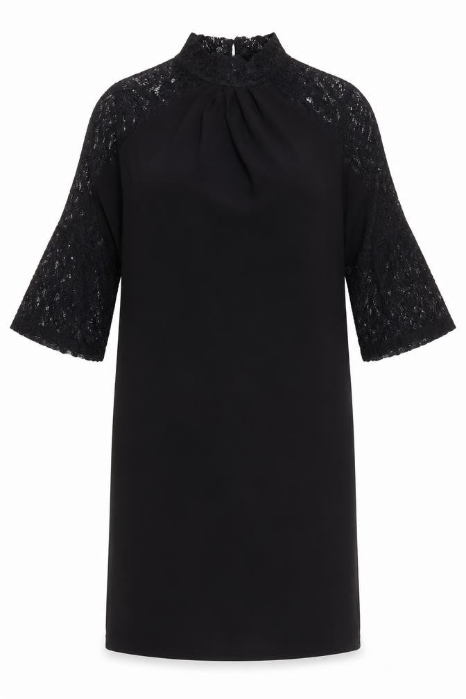 Next Women's Black Lace Shift Dress, Size 10