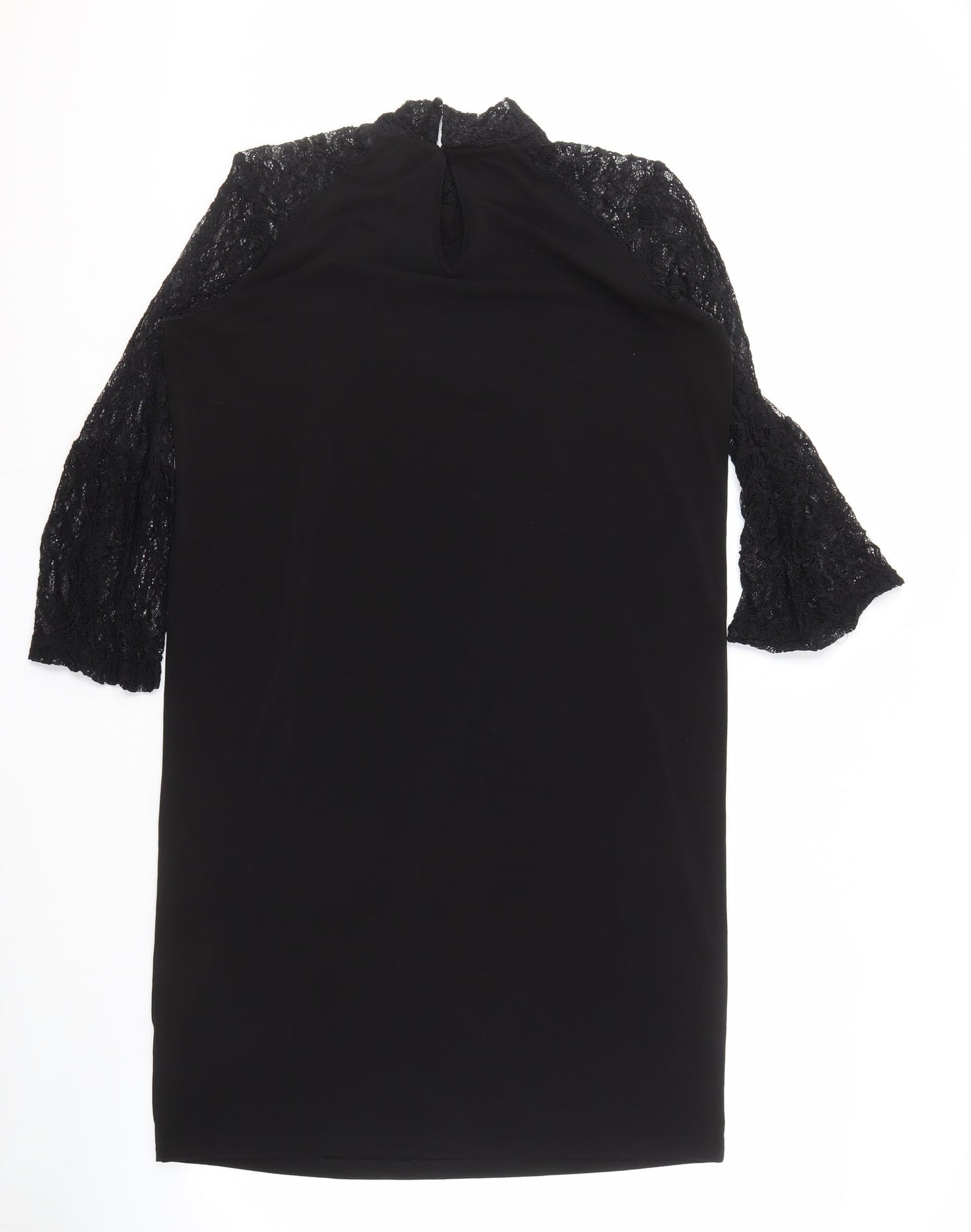 Next Women's Black Lace Shift Dress, Size 10