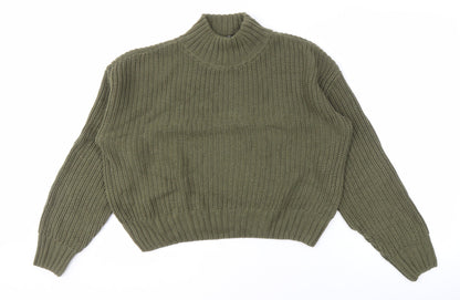 Womens UK Size M H&M Green Pullover Jumper