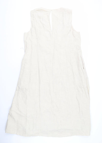 Autograph Beige Women’s Sleeveless Dress Size 18