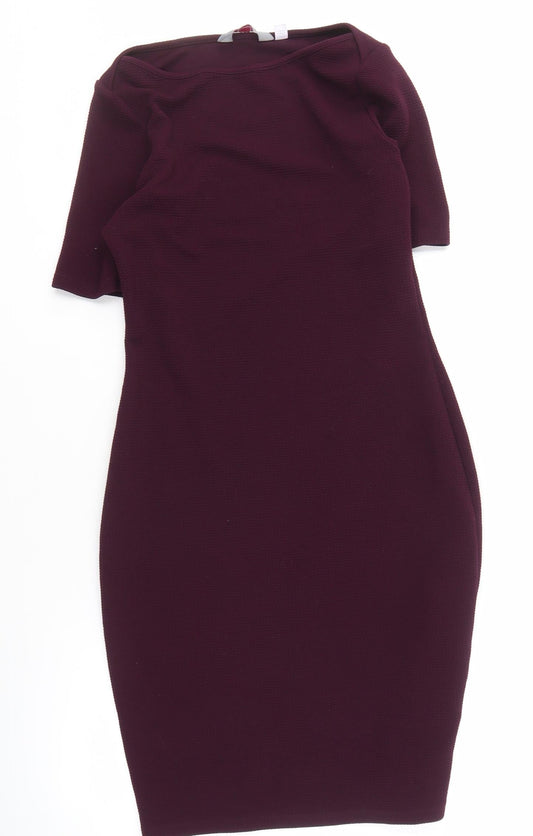 Dorothy Perkins Purple Pencil Dress Size 8