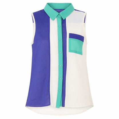 Foreign Exchange Women's Colourblock Sleeveless Blouse - S