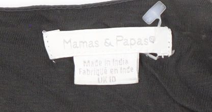 Mamas & Papas Women's Black Puff Sleeve Dress