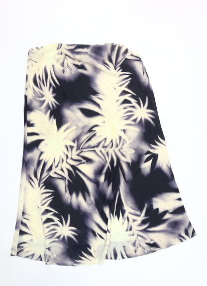 Chianti Women's Black Floral Midi Skirt Size 18