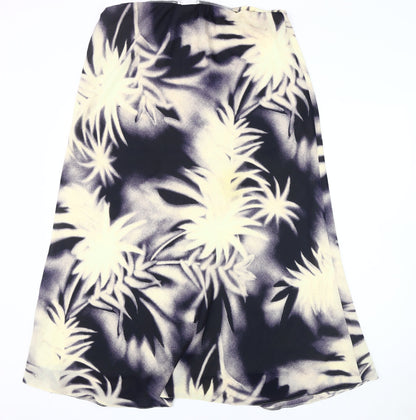 Chianti Women's Black Floral Midi Skirt Size 18