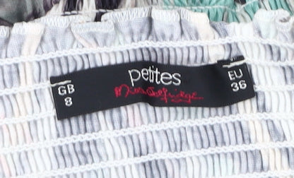 Miss Selfridge Petite Multicoloured Dress, Size 8, Animal Print