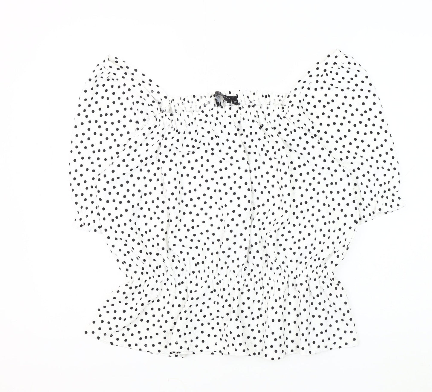 Womens UK Size M Dorothy Perkins White Basic Blouse