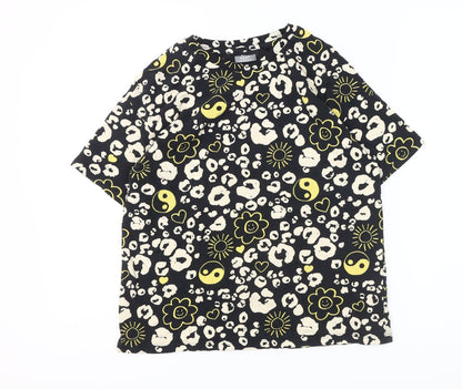 Next Girls Black Animal Print T-Shirt, 11 Years