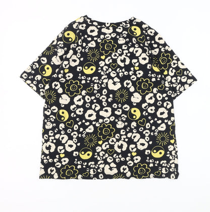 Next Girls Black Animal Print T-Shirt, 11 Years