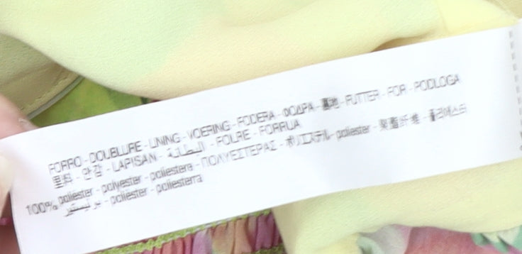 Bershka Women's Multicoloured Floral Halter Camisole Blouse