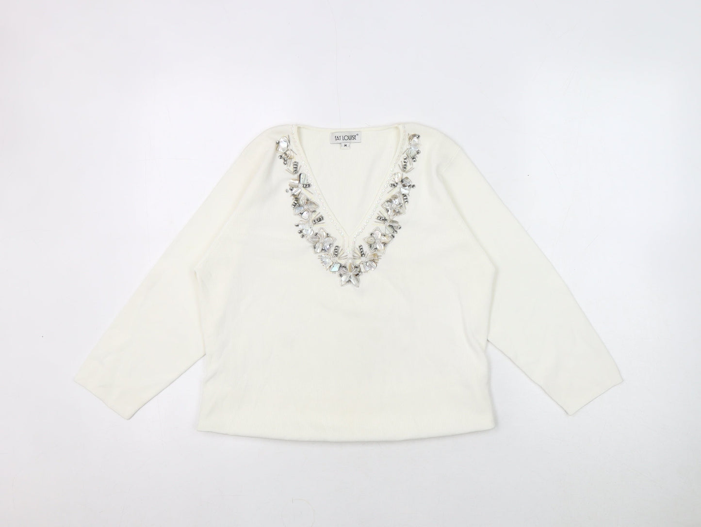 Womens UK Size M Fay Louise White Basic Blouse
