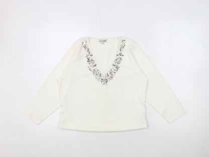 Womens UK Size M Fay Louise White Basic Blouse