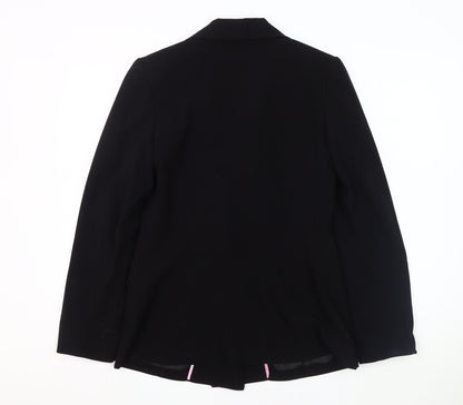 New Look Women's Black Blazer Size 12 Double-Breasted