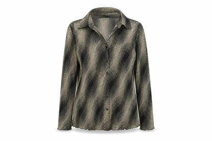 Womens UK Size 18 Bonmarché Black Basic Button-Up
